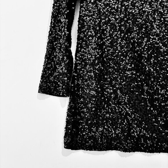 Gap Black Sequin Stretch Sweater - Picture 3 of 8